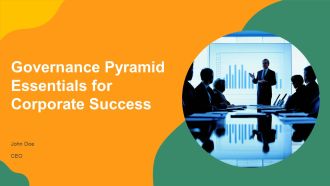 Governance Pyramid Essentials For Corporate Success PPT Template AT