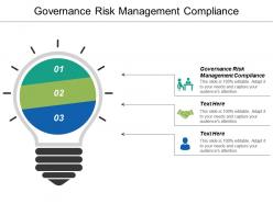 Governance risk management compliance ppt powerpoint presentation ideas gallery cpb