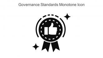 Governance Standards Monotone Icon In Powerpoint Pptx Png And Editable Eps Format