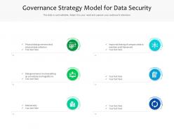 Governance strategy model for data security