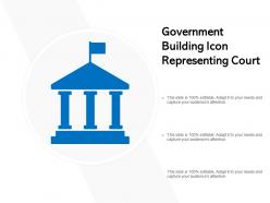 Government building icon representing court