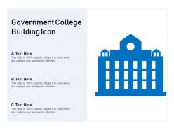 Government college building icon