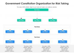 Government Constitution Organization For Risk Taking Infographic Template