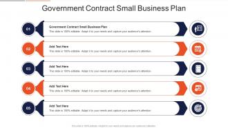 Government Contract Small Business Plan In Powerpoint And Google Slides Cpb
