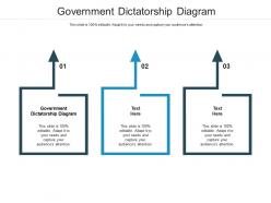 Government dictatorship diagram ppt powerpoint presentation styles example topics cpb