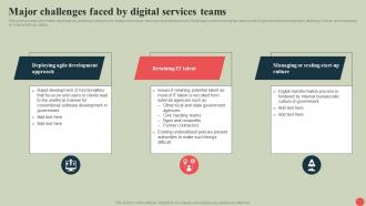 Government Digital Services Major Challenges Faced By Digital Services Teams
