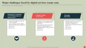 Government Digital Services Major Challenges Faced By Digital Services Teams Impressive Captivating