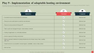 Government Digital Services Play 9 Implementation Of Adaptable Hosting Environment