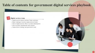 Government Digital Services Playbook Powerpoint Presentation Slides Graphical Analytical