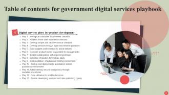 Government Digital Services Playbook Powerpoint Presentation Slides Slides Professionally