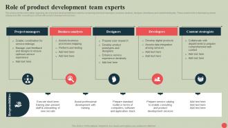 Government Digital Services Role Of Product Development Team Experts
