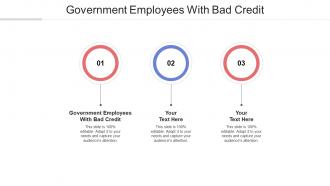 Government employees with bad credit ppt powerpoint presentation model portfolio cpb