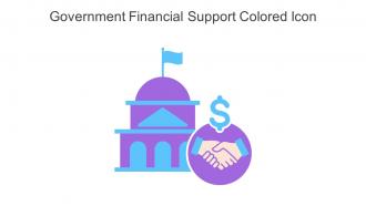 Government Financial Support Colored Icon In Powerpoint Pptx Png And Editable Eps Format
