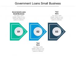Government loans small business ppt powerpoint presentation inspiration aids cpb