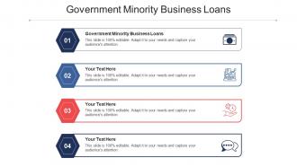 Government minority business loans ppt powerpoint presentation pictures show cpb