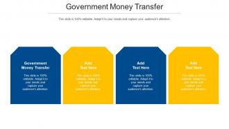 Government Money Transfer Ppt Powerpoint Presentation Professional Aids Cpb