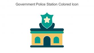 Government Police Station Colored Icon In Powerpoint Pptx Png And Editable Eps Format