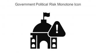 Government Political Risk Monotone Icon In Powerpoint Pptx Png And Editable Eps Format