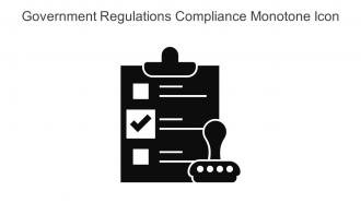 Government Regulations Compliance Monotone Icon In Powerpoint Pptx Png And Editable Eps Format