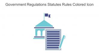 Government Regulations Statutes Rules Colored Icon In Powerpoint Pptx Png And Editable Eps Format