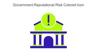 Government Reputational Risk Colored Icon In Powerpoint Pptx Png And Editable Eps Format
