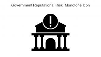 Government Reputational Risk Monotone Icon In Powerpoint Pptx Png And Editable Eps Format