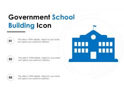 Government school building icon