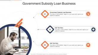 Government Subsidy Loan Business In Powerpoint And Google Slides Cpb