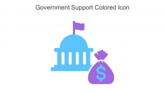 Government Support Colored Icon In Powerpoint Pptx Png And Editable Eps Format