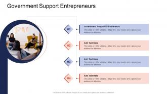 Government Support Entrepreneurs In Powerpoint And Google Slides Cpb