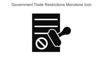Government Trade Restrictions Monotone Icon In Powerpoint Pptx Png And Editable Eps Format