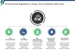 Governmental regulations filings and compliance with laws ppt summary good