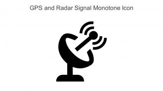 GPS And Radar Signal Monotone Icon In Powerpoint Pptx Png And Editable Eps Format