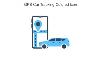 GPS Car Tracking Colored Icon In Powerpoint Pptx Png And Editable Eps Format