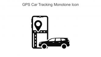 GPS Car Tracking Monotone Icon In Powerpoint Pptx Png And Editable Eps Format