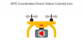 GPS Coordinates Drone Videos Colored Icon In Powerpoint Pptx Png And Editable Eps Format