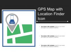 Gps Map With Location Finder Icon