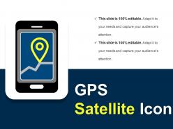 Gps satellite icon example of ppt presentation