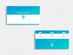 Gps tracker business card design template