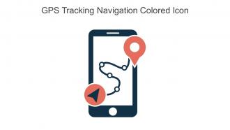 Gps Tracking Navigation Colored Icon In Powerpoint Pptx Png And Editable Eps Format