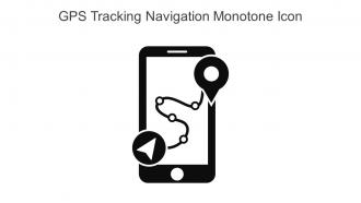 Gps Tracking Navigation Monotone Icon In Powerpoint Pptx Png And Editable Eps Format