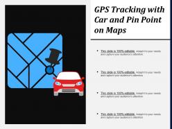 Gps tracking with car and pin point on maps