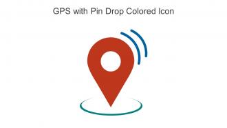 GPS With Pin Drop Colored Icon In Powerpoint Pptx Png And Editable Eps Format