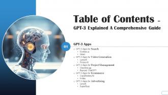 GPT3 Explained A Comprehensive Guide Table Of Contents ChatGPT SS V