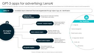 GPT 3 Apps For Advertising Lensai How To Use OpenAI GPT3 To GENERATE ChatGPT SS V