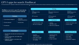 GPT 3 Apps For Search Fireflies AI What Is GPT 3 Everything You Need ChatGPT SS
