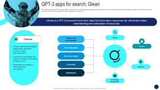GPT 3 Apps For Search Glean Beginners Guide To OpenAI GPT 3 Language Model ChatGPT SS V
