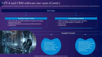 Gpt 4 And Crm Software Use Cases Gpt 4 Latest Generative Ai Revolution ChatGPT SS Captivating Image
