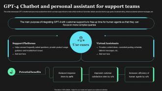 GPT 4 Chatbot And Personal Assistant For Support How To Use GPT4 For Content Writing ChatGPT SS V