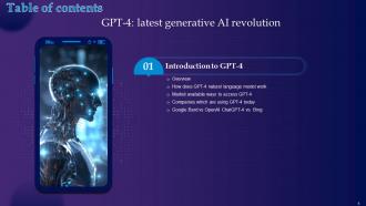 GPT 4 Latest Generative AI Revolution Powerpoint Presentation Slides ChatGPT CD Informative Compatible
